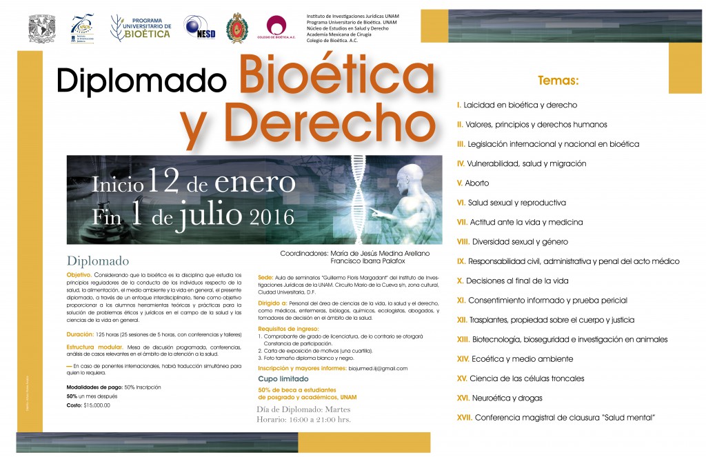 Diplomado Bioetica y Derecho