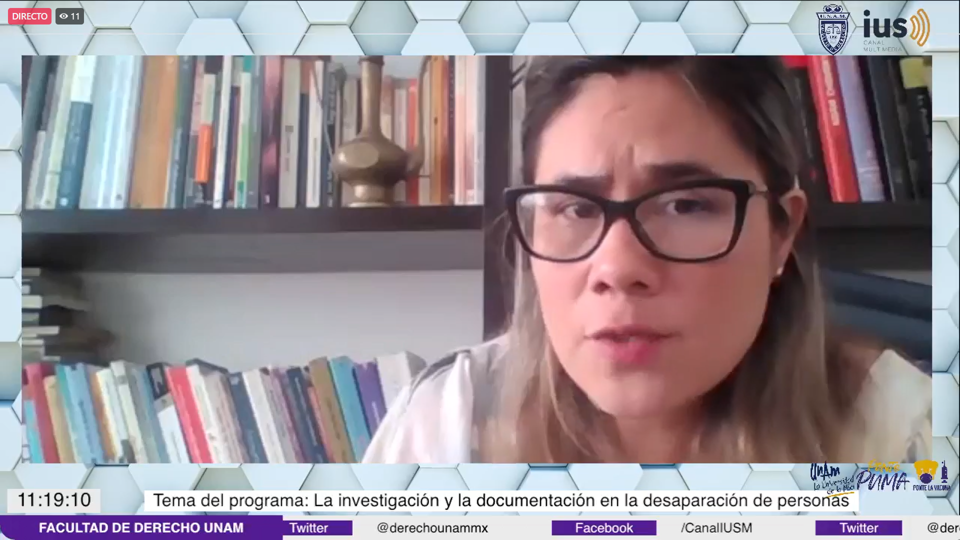 Mundo Forense, invitada: Mtra. Gabriela Flores Mendoza, tema: «El análisis de contexto en la investigación y documentación de la desaparición de personas»